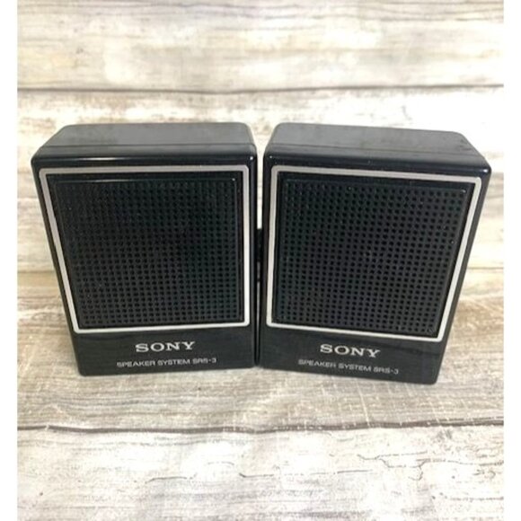 Vintage Sony SRS-3 Speaker System Japan-Made Dual Speakers - Picture 2 of 7